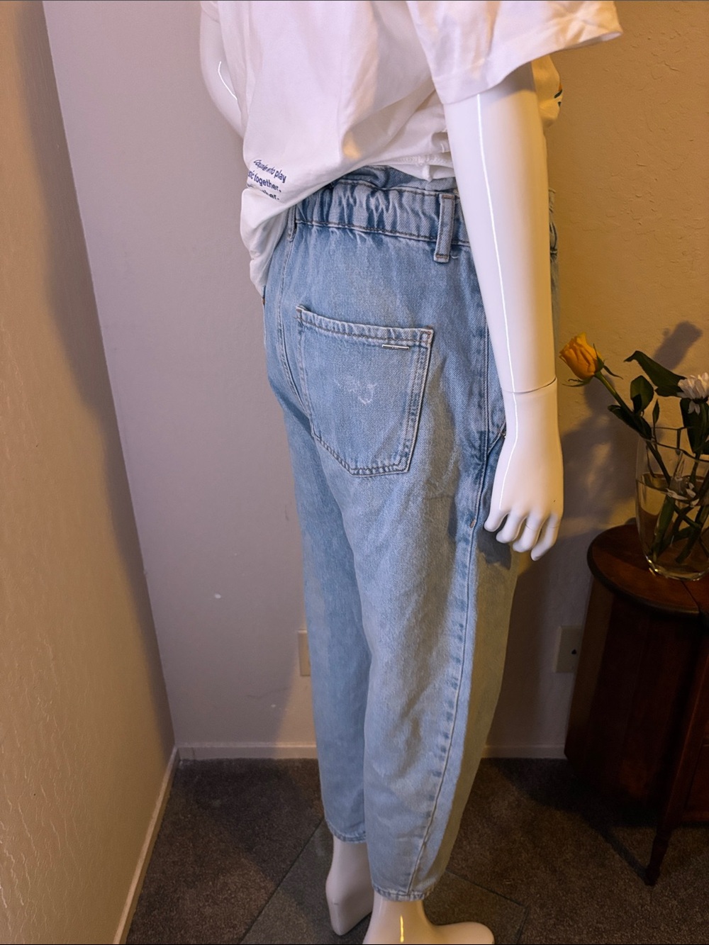 Zara Sky Blue Denim Pants - Picture 11 of 11